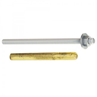 ​Tige d'ancrage composite M16/190, avec écrou, rondelle et cartouche de résine​