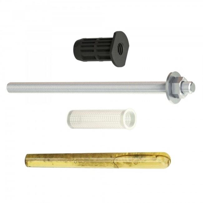 Anker M12/300, incl. moer, sluitring en lijmpatroon, geschikt voor asfalt