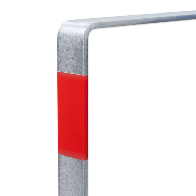 CITY GILA aanleunbeugel, thermisch verzinkt, om te schroeven, met reflecterende strepen