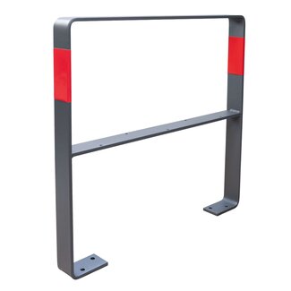 CITY Arceau GILA – revêtement poudre DB703, fixation par boulons, avec rail inférieur et bandes réfléchissantes