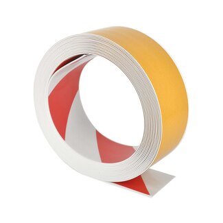 PROline ruban de marquage au sol chariot élévateur - rouge/blanc - 75 mm - 10 m - autocolla