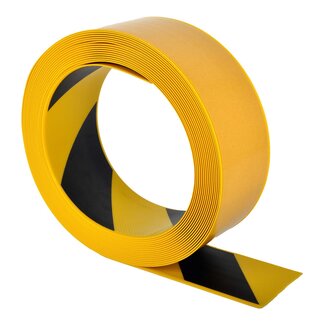 PROline ruban de marquage au sol chariot élévateur - jaune/noir - 75 mm - 10 m - autocolla