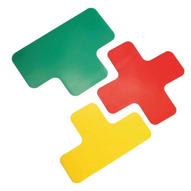 PROline profilé en T pour marquage au sol - rouge - 75 mm - lot de 25 pièces