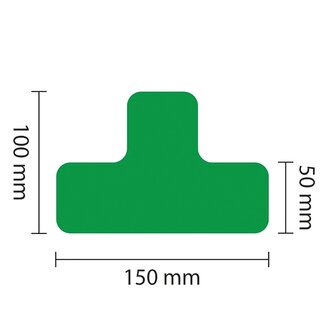 PROline profilé en T pour marquage au sol - vert - 50 mm - lot de 25 pièces
