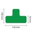 PROline vloermarkering T-profiel - groen - 50 mm - set van 25 stuks