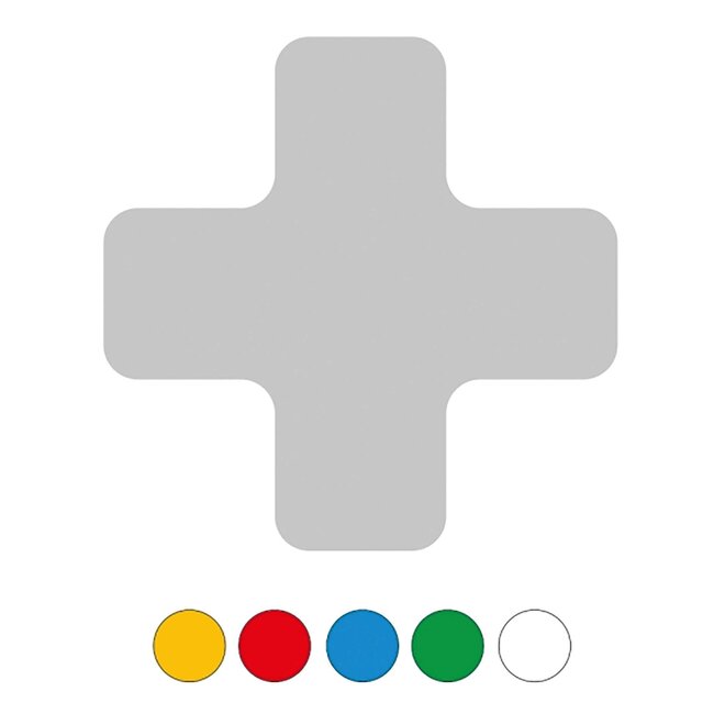 PROline profilé en croix pour marquage au sol - rouge - 75 mm - lot de 25 pièces