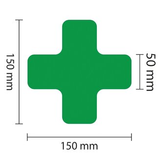 PROline vloermarkering kruisprofiel - groen - 50 mm - set van 25 stuks