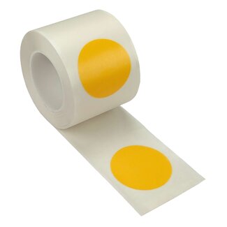 PROline marquage au sol à  points sur rouleau - jaune - Ø 50 mm - 10 m - autocollant