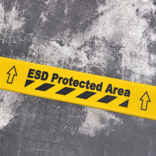 PROline marquage au sol ESD Protected Area – 75 mm × 600 mm – autocollant