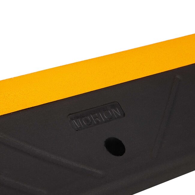 MORION Butée de roue MORION poids lourds – 1000 × 300 × 150 mm – caoutchouc – avec bande réfléchissante