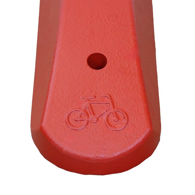 LaneGuard Séparateur de piste cyclable LaneGuard, pour chevilles, rouge, avec filetage