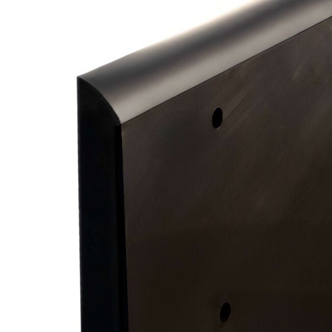 MORION Protection murale – 2060 × 200 mm – 10 mm – noir – HDPE recyclé