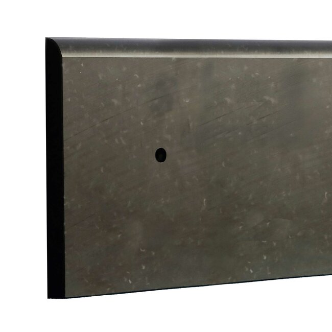 MORION MORION slagbescherming, type A, polyethyleen, Voorgeboorde bevestigingsgaten incl. pluggen, Gerecycled materiaal, zwart, lengte 2060 mm, breedte 150 mm, hoogte 10 mm