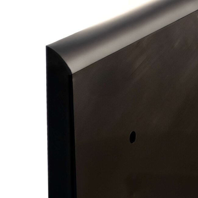 MORION krasbescherming 2060 x 150 x 10 mm - zwart - gerecycled kunststof