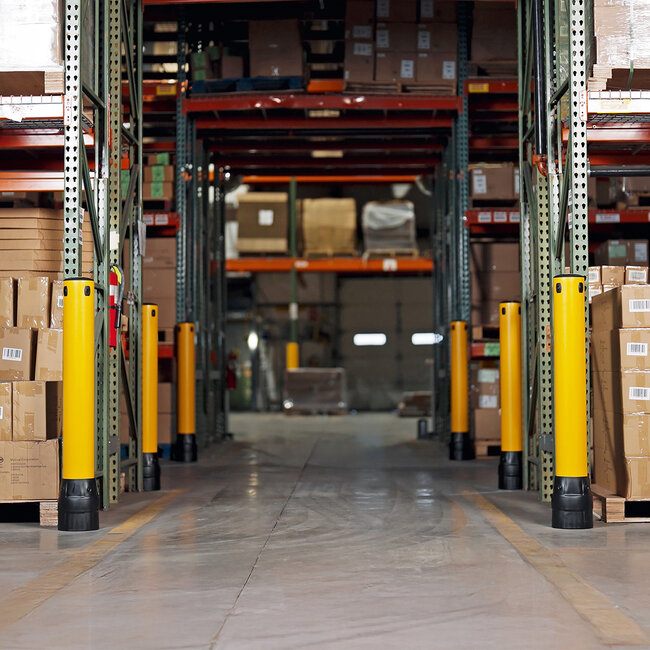 BLACK BULL FLEX Flexibele Beschermpaal voor Magazijn en Logistiek