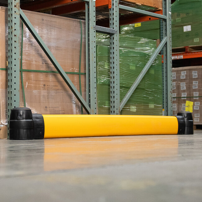 BLACK BULL FLEX Flexibele Beschermbalk Uitbreidingsset Recht voor Magazijn en Logistiek