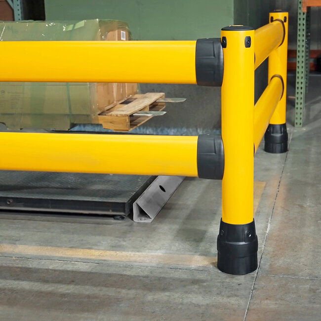 BLACK BULL FLEX Kit de Base L-Line Barrière de Sécurité Flexible pour Entrepôt et Logistique