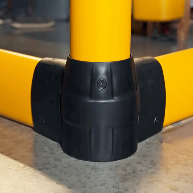 BLACK BULL FLEX L-Line Hoekuitbreiding met Onderrijbeveiliging voor Veiligheidshek