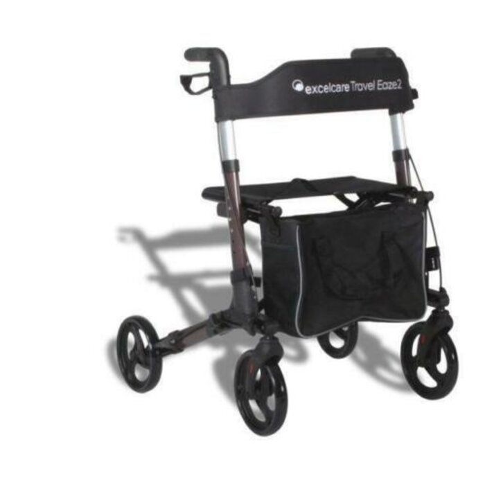Excelcare Travel Eaze 2 Rollator Coffee Brown