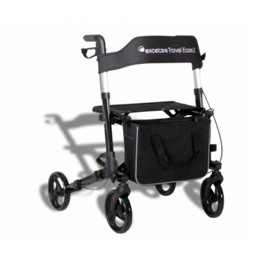 Excelcare Travel Eaze 2 Rollator Ebony Black