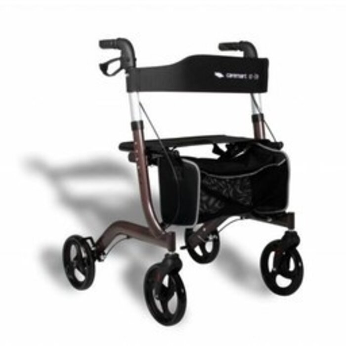Excel Caremart EZ-Lite Rollator Macadamia Brown