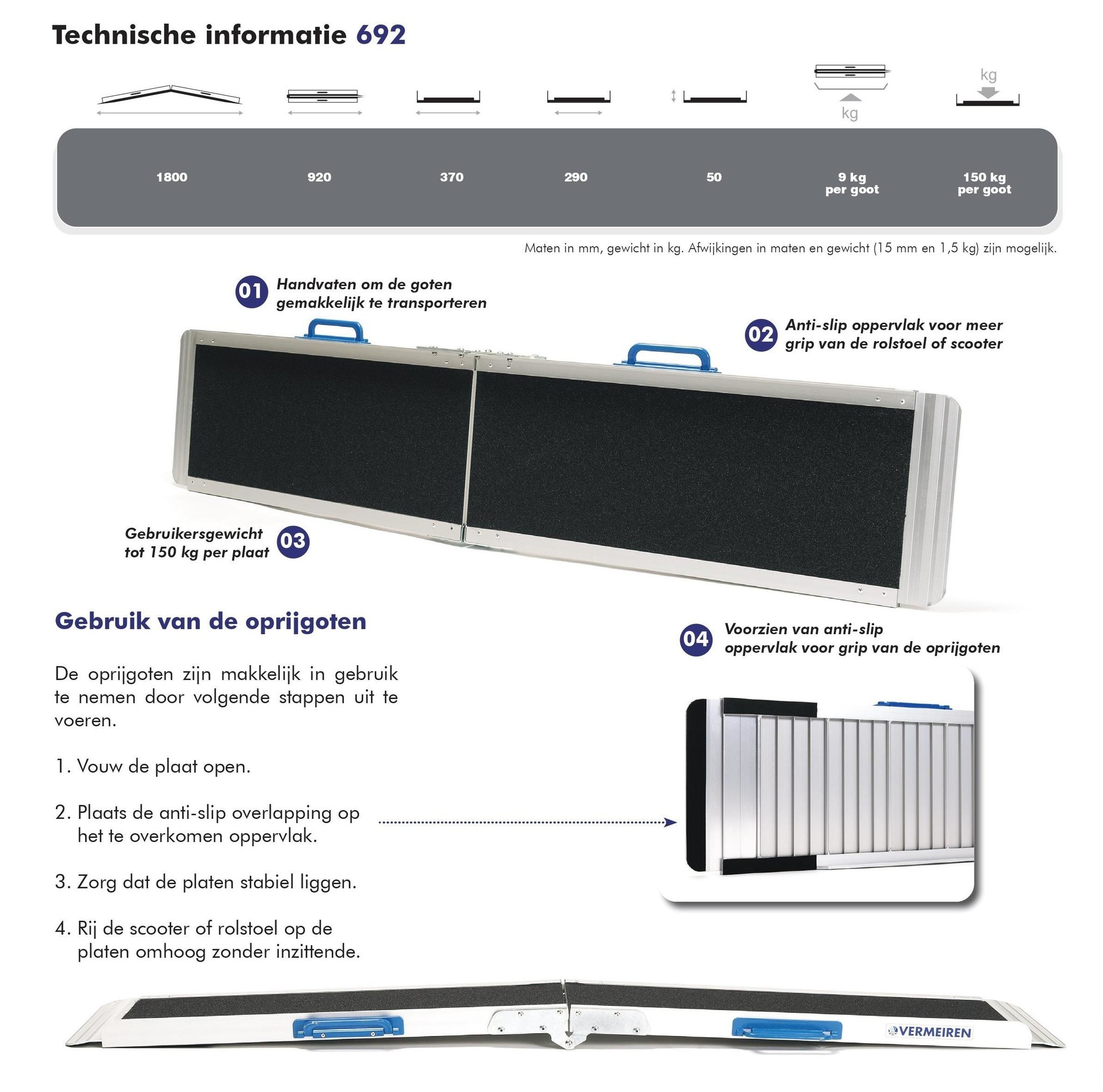 Oprijgoten Plooibaar 692