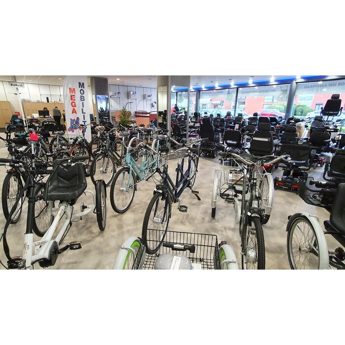 Driewielfietsen en tandems.