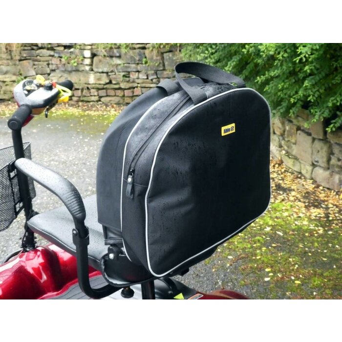 Rugleuning tas over de rugsteun.