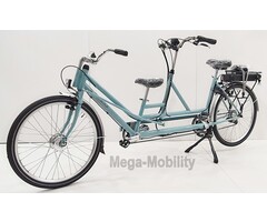 Tweewieltandem met achteraan besturing