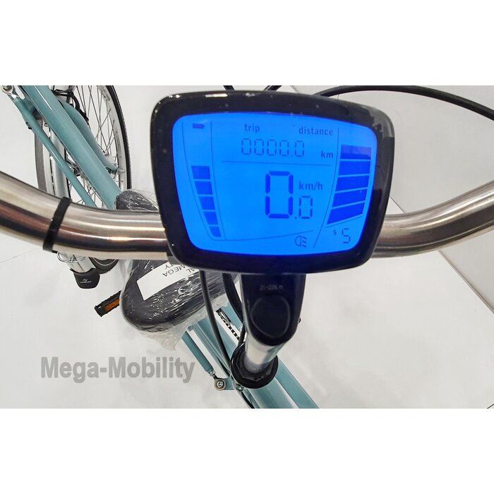 Tweewieltandem met achteraan besturing