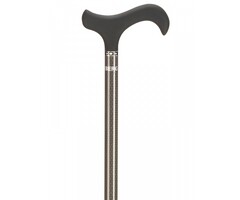 Carbon wandelstok - met soft Derby handvat