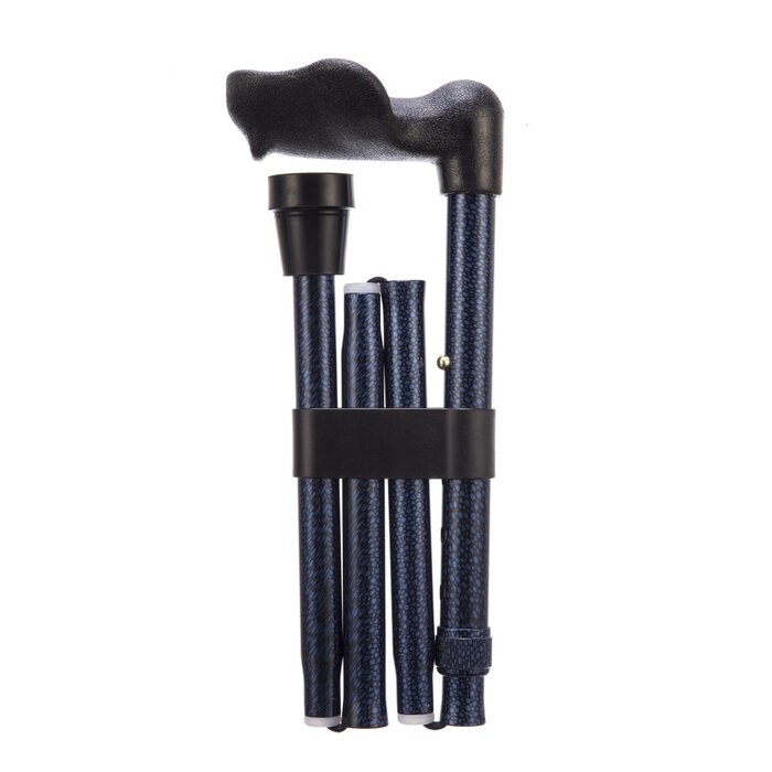 Opvouwbare wandelstok anatomisch