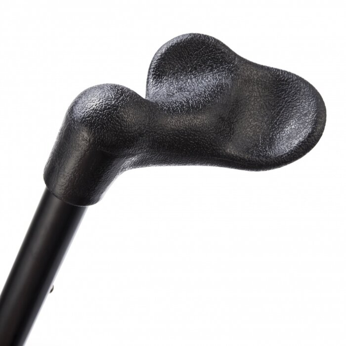 Wandelstok anatomisch - zwart