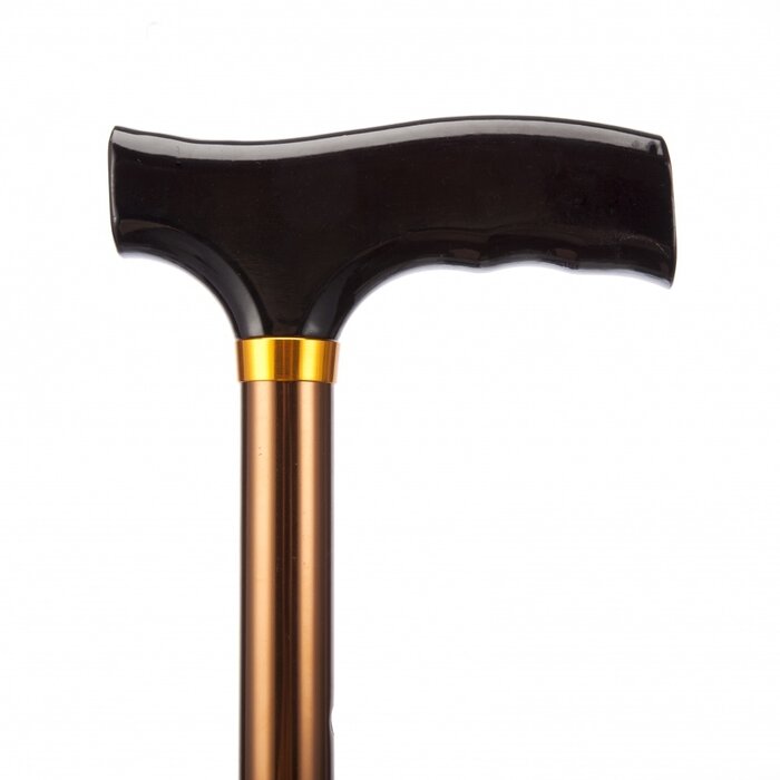 Opvouwbare wandelstok - brons