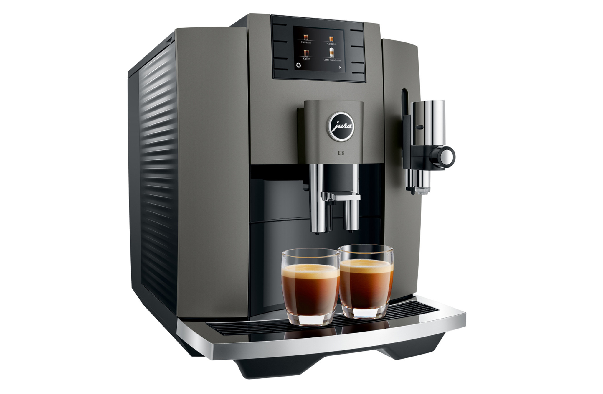 JURA E8 Dark Inox (EB) - Koffiebase.nl 