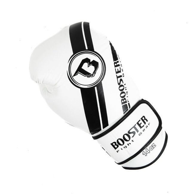 Booster Fightgear BGL 1 V3 Leren Bokshandschoenen – Wit/Zwart – 14oz en 16oz
