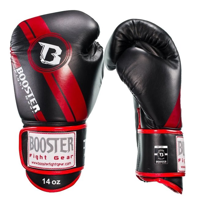 Booster Fightgear BGL 1 V3 Bokshandschoenen – Zwart/Rood Foil