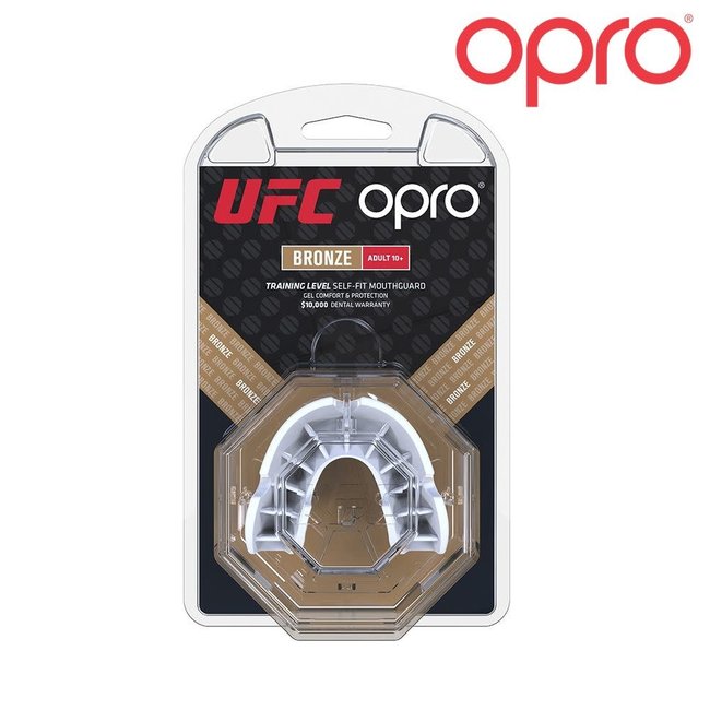 UFC gebitsbescherming - OPRO Bronze - Wit