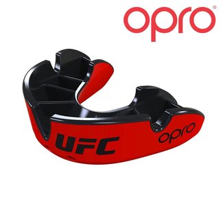UFC gebitsbescherming - OPRO zilver - ROOD/ZWART