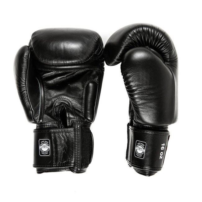 Twins Special BGVL 8 Core Leren Bokshandschoenen – Black on Black – 10oz, 12oz, 14oz en 16oz