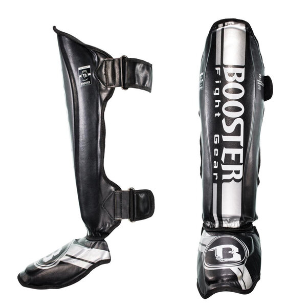 Booster Fightgear Protège-tibias - BSG V3 noir/argent