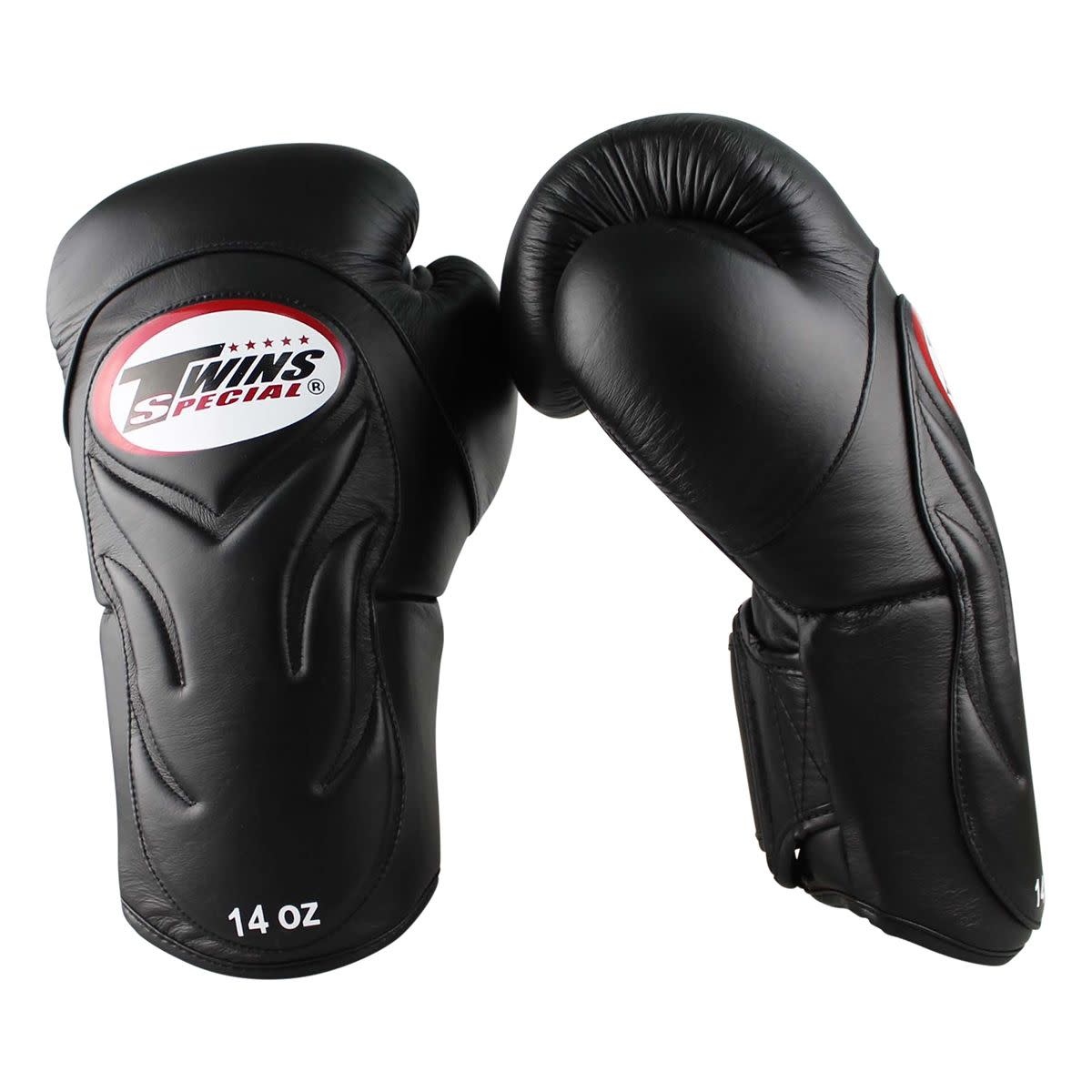 Twins (kick)bokshandschoenen Velcro BGVL-6 Zwart