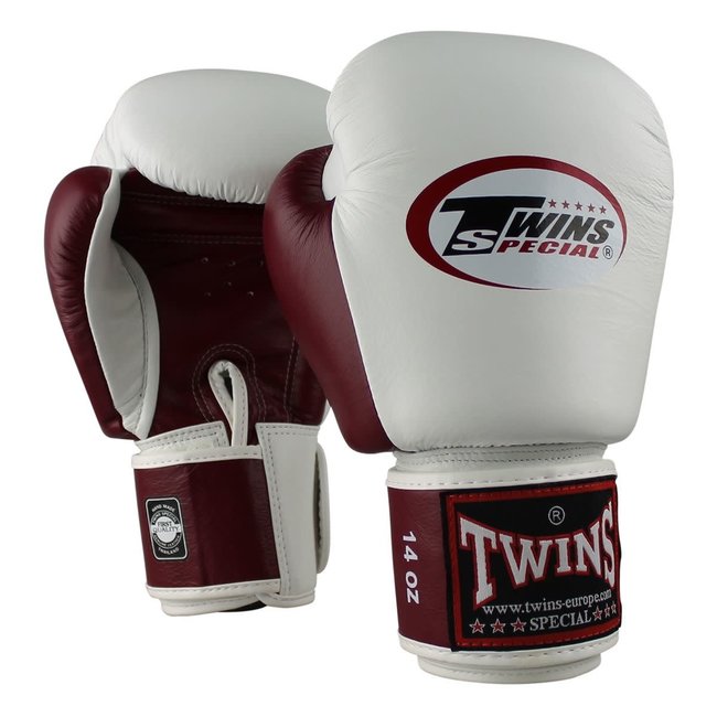 Twins Special Twins - bokshandschoenen - BGVL 3 - WHITE/WINE RED