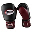 Twins Special BGVL 3 Leren Bokshandschoenen – Zwart/Wine Red – 10oz, 12oz, 14oz en 16oz