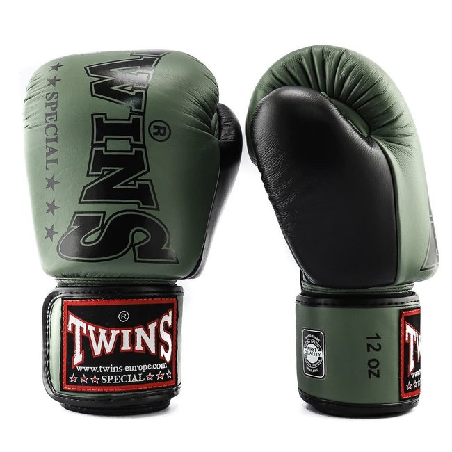 Twins Special BGVL 8 Leren Bokshandschoenen – Groen – 10oz, 12oz, 14oz en 16oz