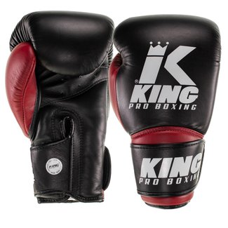 King Pro Boxing Bokshandschoenen - star 10 (zwart /rood)
