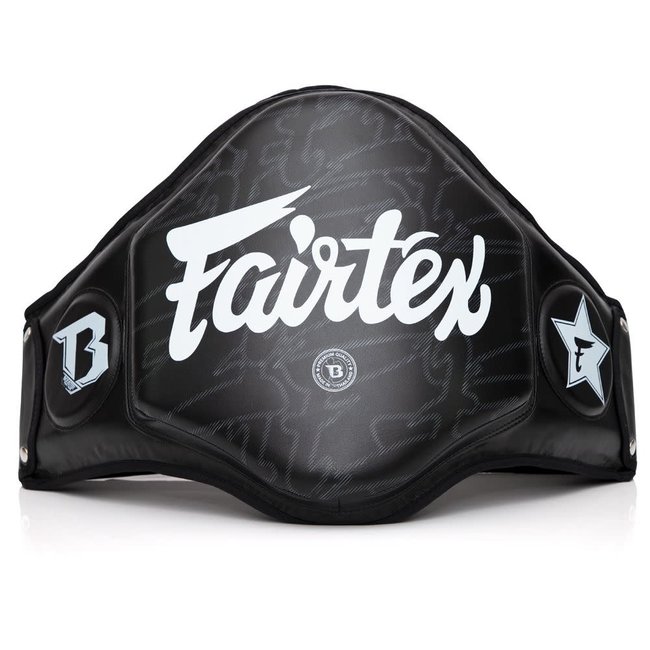 FAIRTEX Fairtex FXB‑BP Belly Pad Zwart – Professionele Buikbeschermer voor Trainers