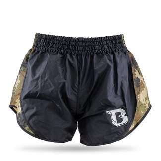 Booster Fightgear short - RETRO HYBRID BL/CAMO GREEN