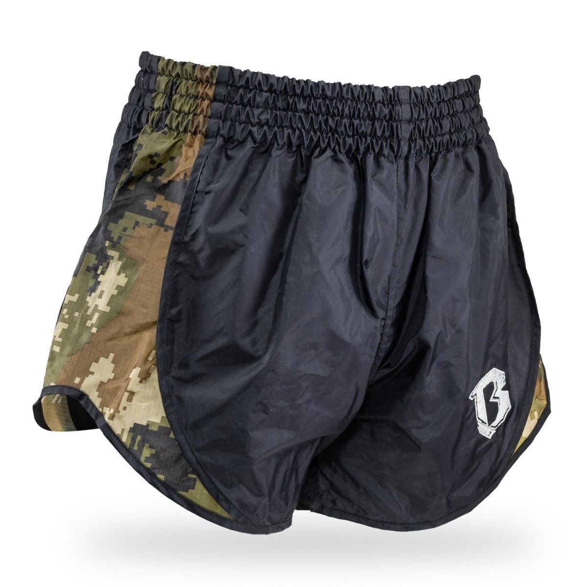 Booster - short - RETRO HYBRID BL/CAMO GREEN