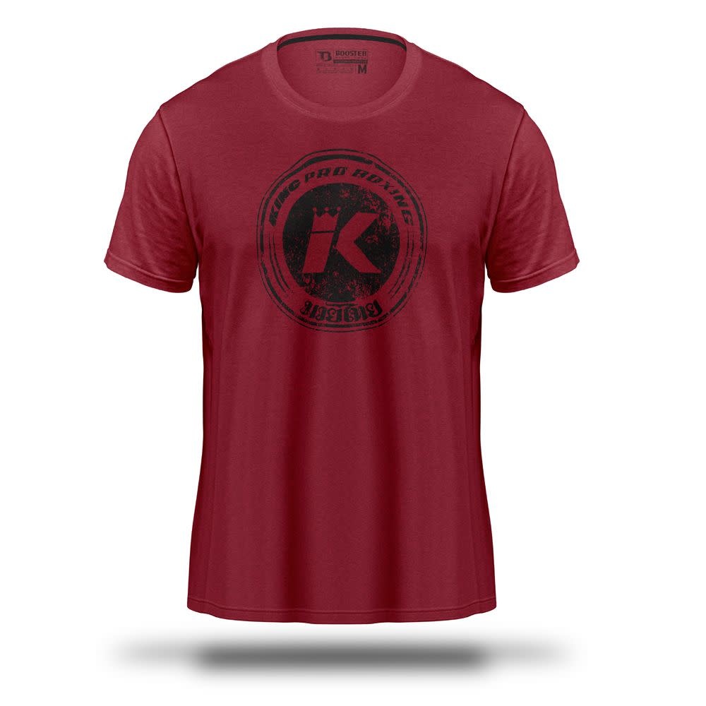 King - shirt - KPB logo - wijn rood